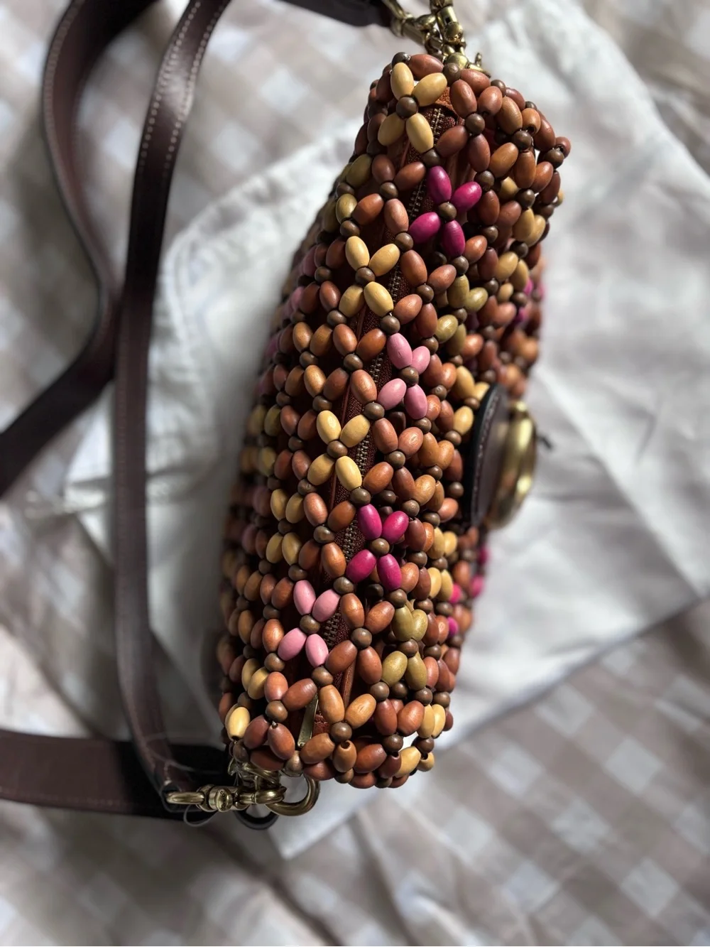 Coach Multicolor Beaded Mini Shoulder Bag Tabby 26